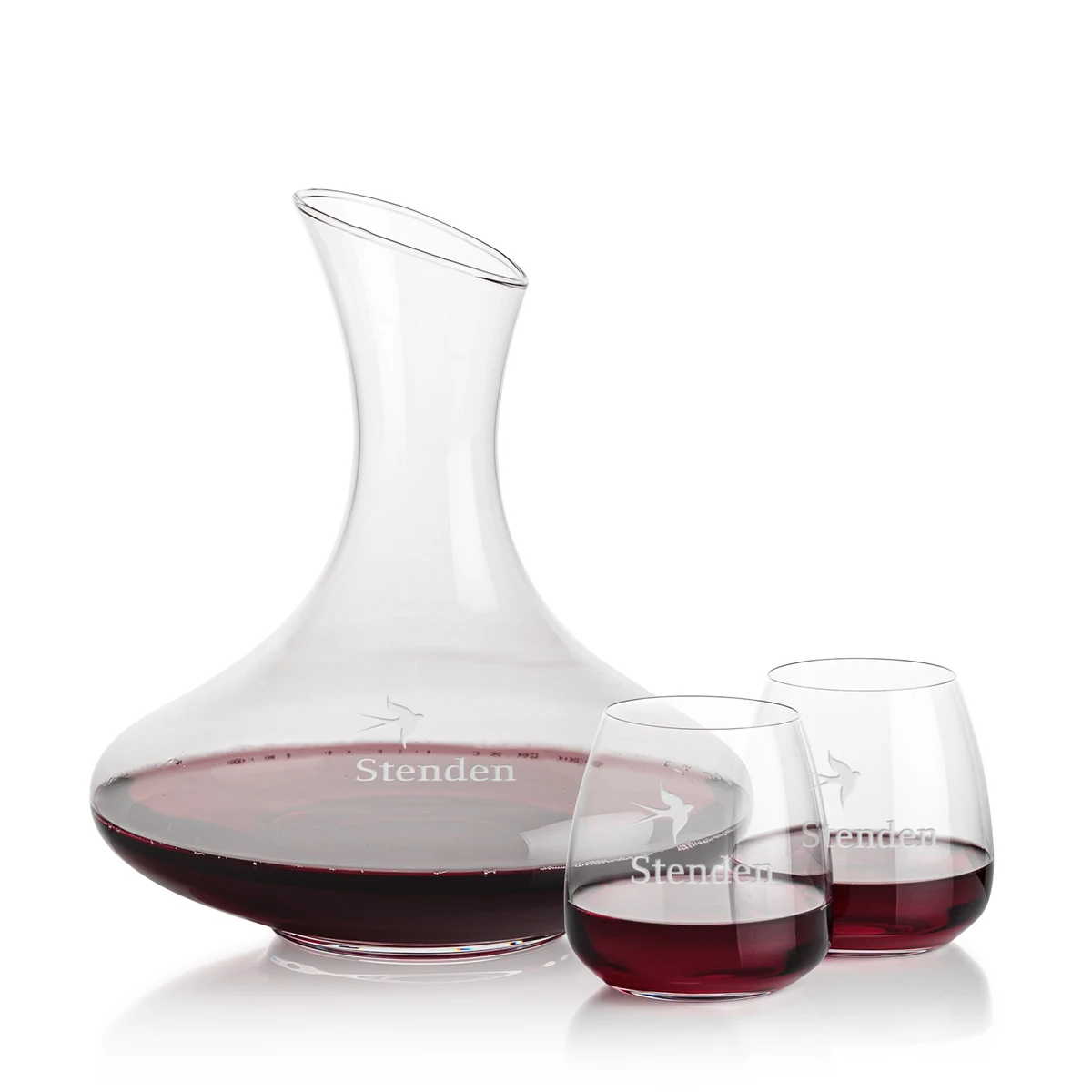 Innisfil Carafe & Hogarth Stemless Wine 1