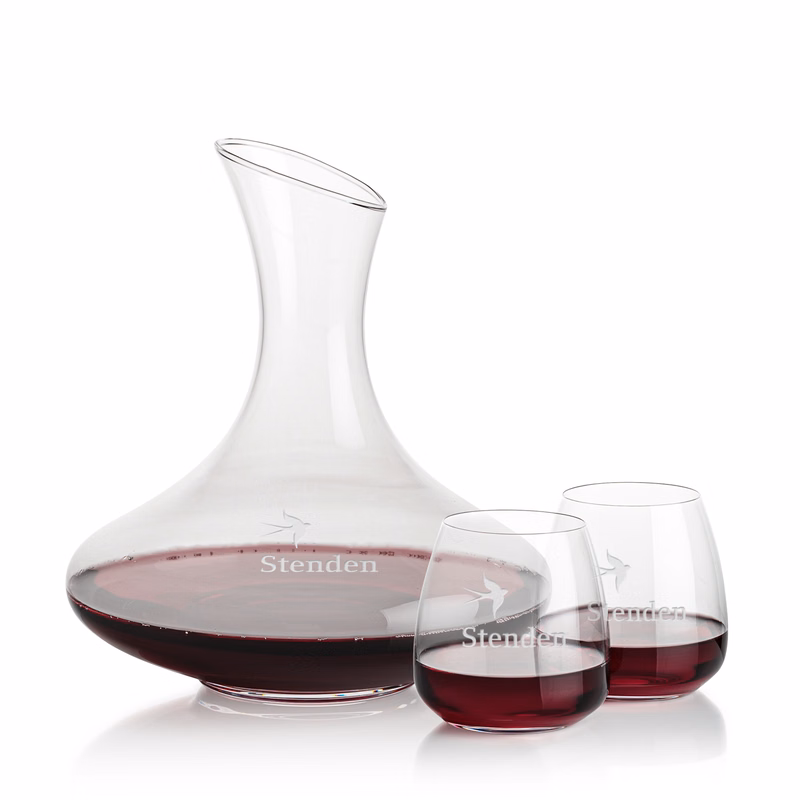 Innisfil Carafe & Hogarth Stemless Wine