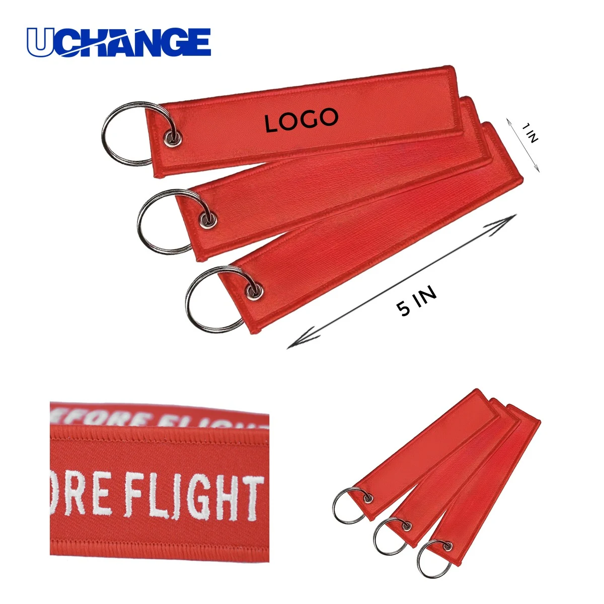 Woven Strip Keychain 1