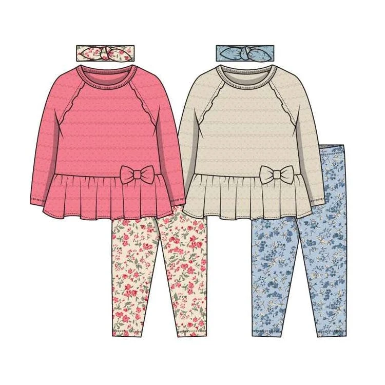 Girl's Legging Sets - Size 2T-4T 1