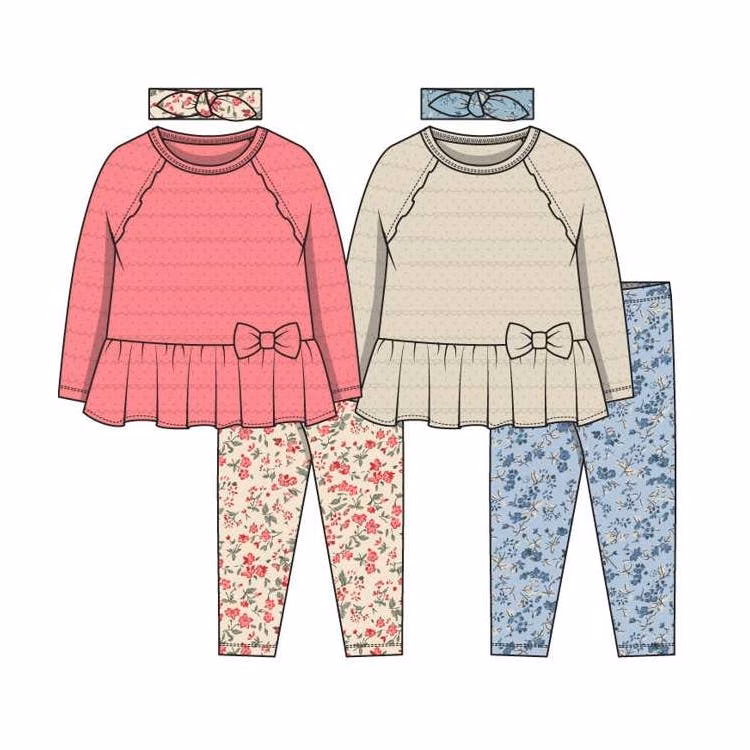 Girl's Legging Sets - Size 2T-4T