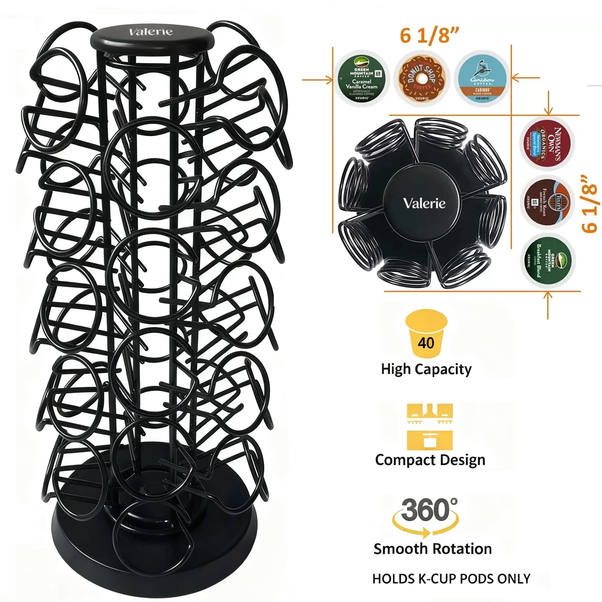 5-Tier Coffee Pod Organizer Rack 1
