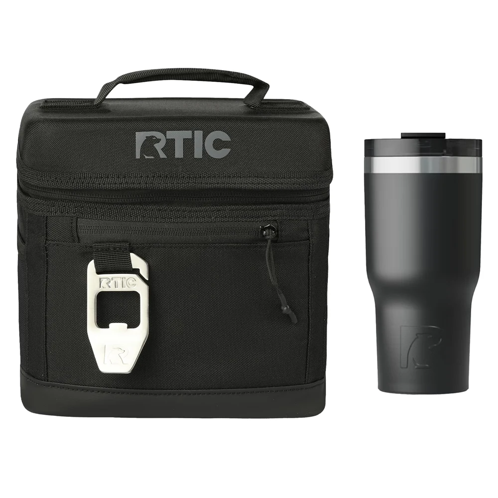 6-Can RTIC® Soft Pack Cooler Bag & 20 oz Insulated Tumbler Gift Set 1