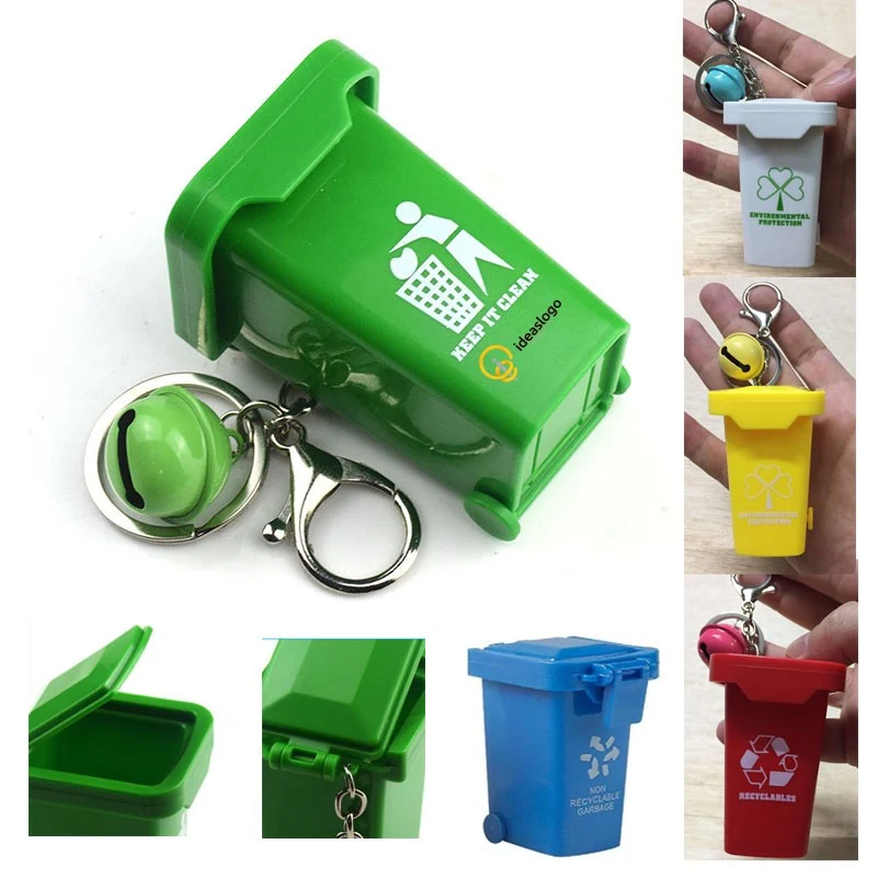 Recycle Trash Can Key Chain 1