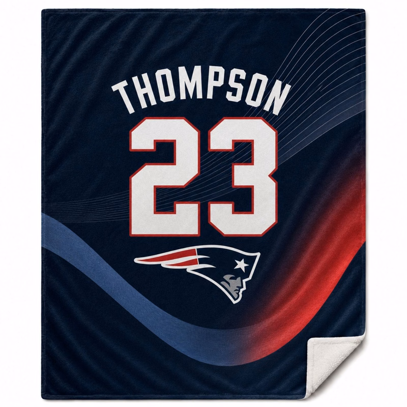 72 Hr Fast Ship - Team Blanket in Plush and cozy Mink Flannel Fleece, 60x80, Queen Bed size