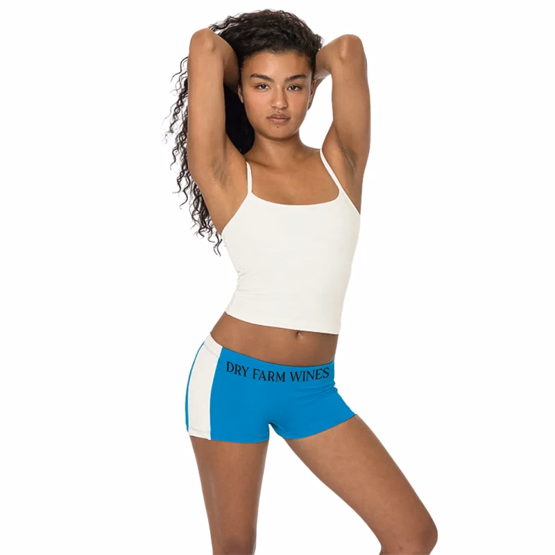 Nylon Tricot 2-Tone Mini Shorts