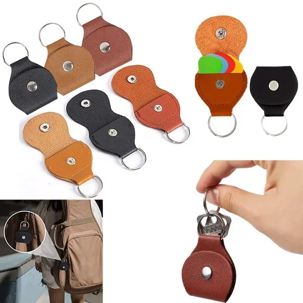 PU Leather Portable Guitar Pick Holder 1