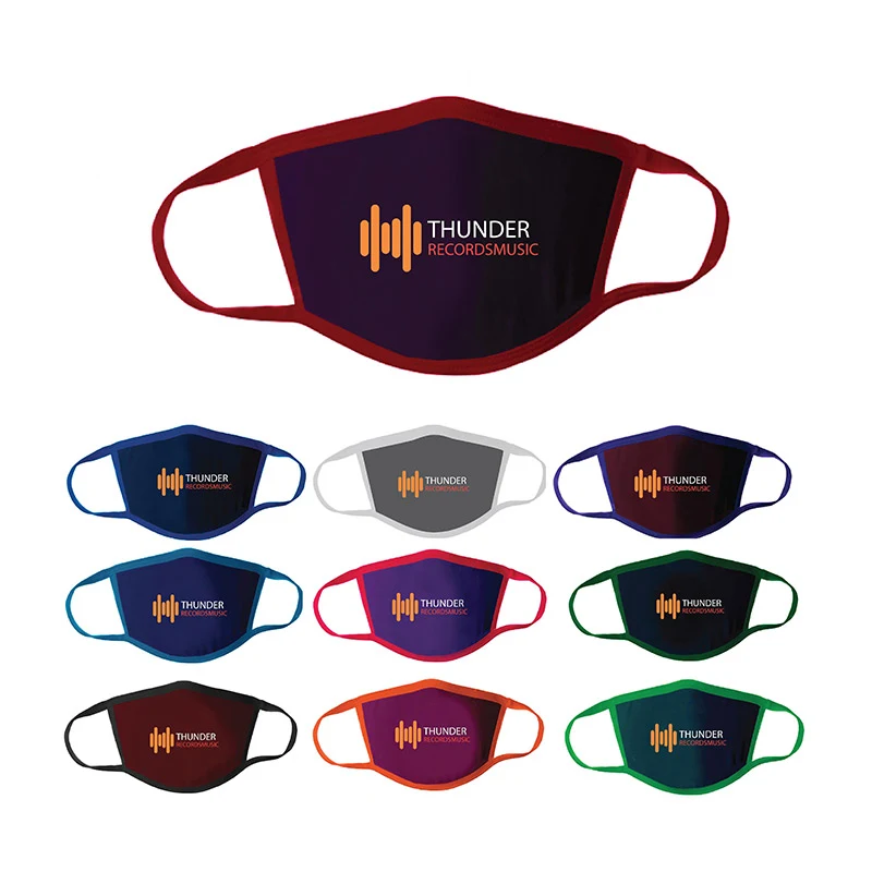 Full Color Polyester 3-Ply Face Mask Cover - OS 1