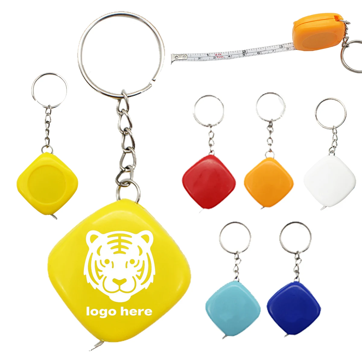 Portable Square Keychain Tape Measure 1