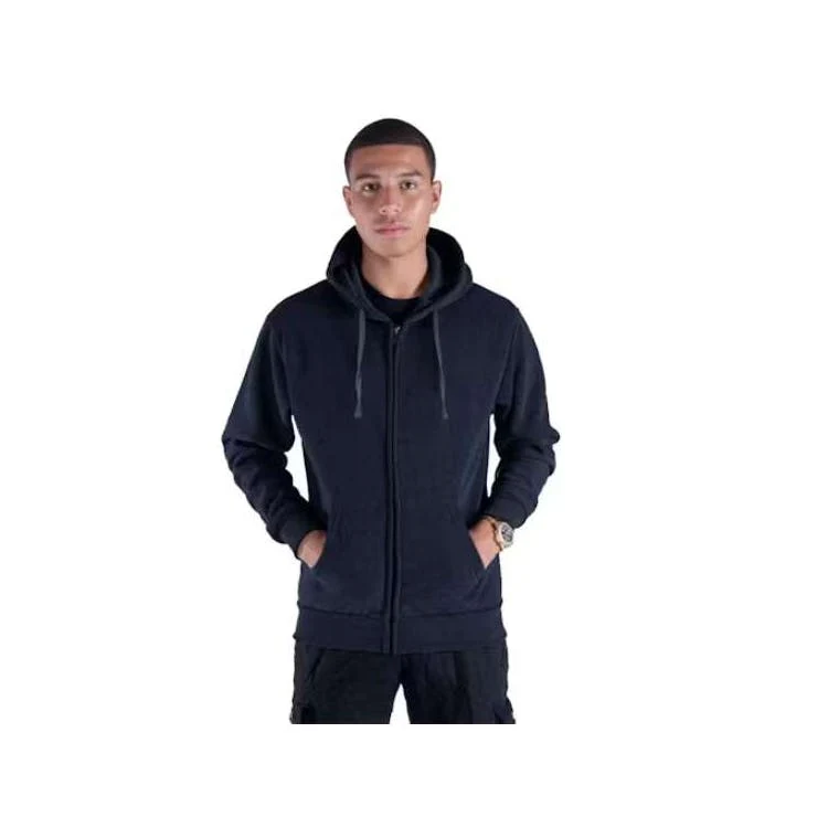 Men's Fleece Full Zip Hoodies - Size Small Navy 1