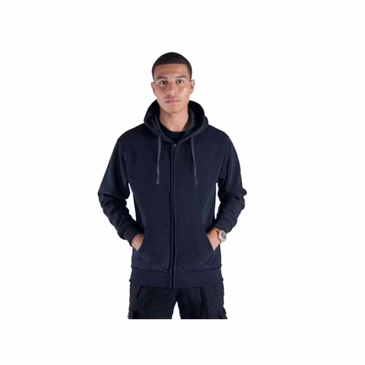 Men's Fleece Full Zip Hoodies - Size Small Navy