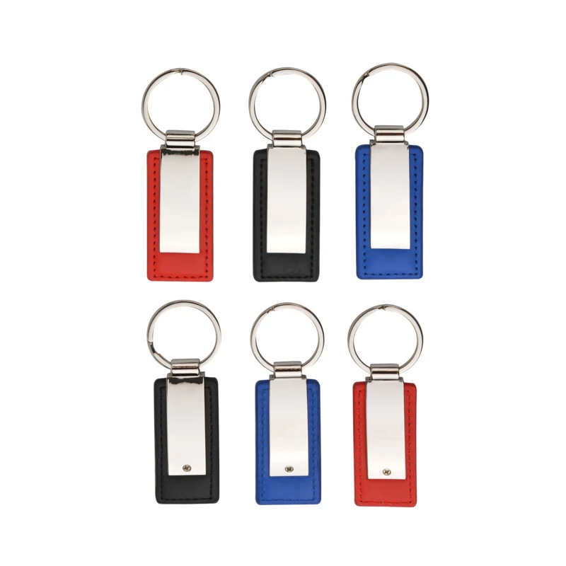 Leatherette Metal Keychain 1