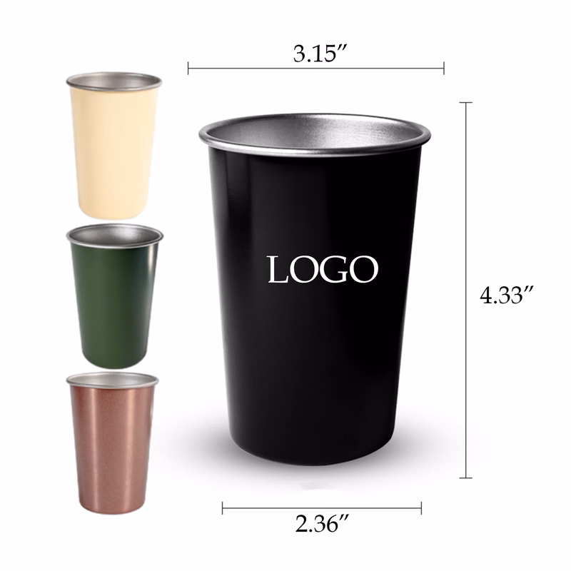 12 Oz Food Grade Stainless Steel Coffee Cup