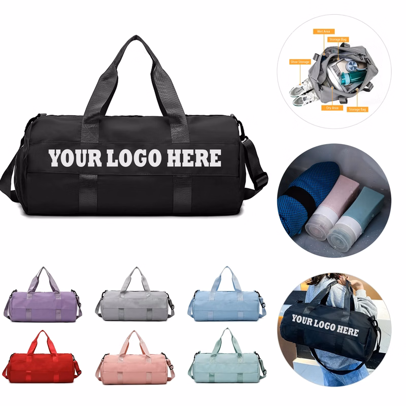 Dry Wet Separated Gym Bag MOQ 100