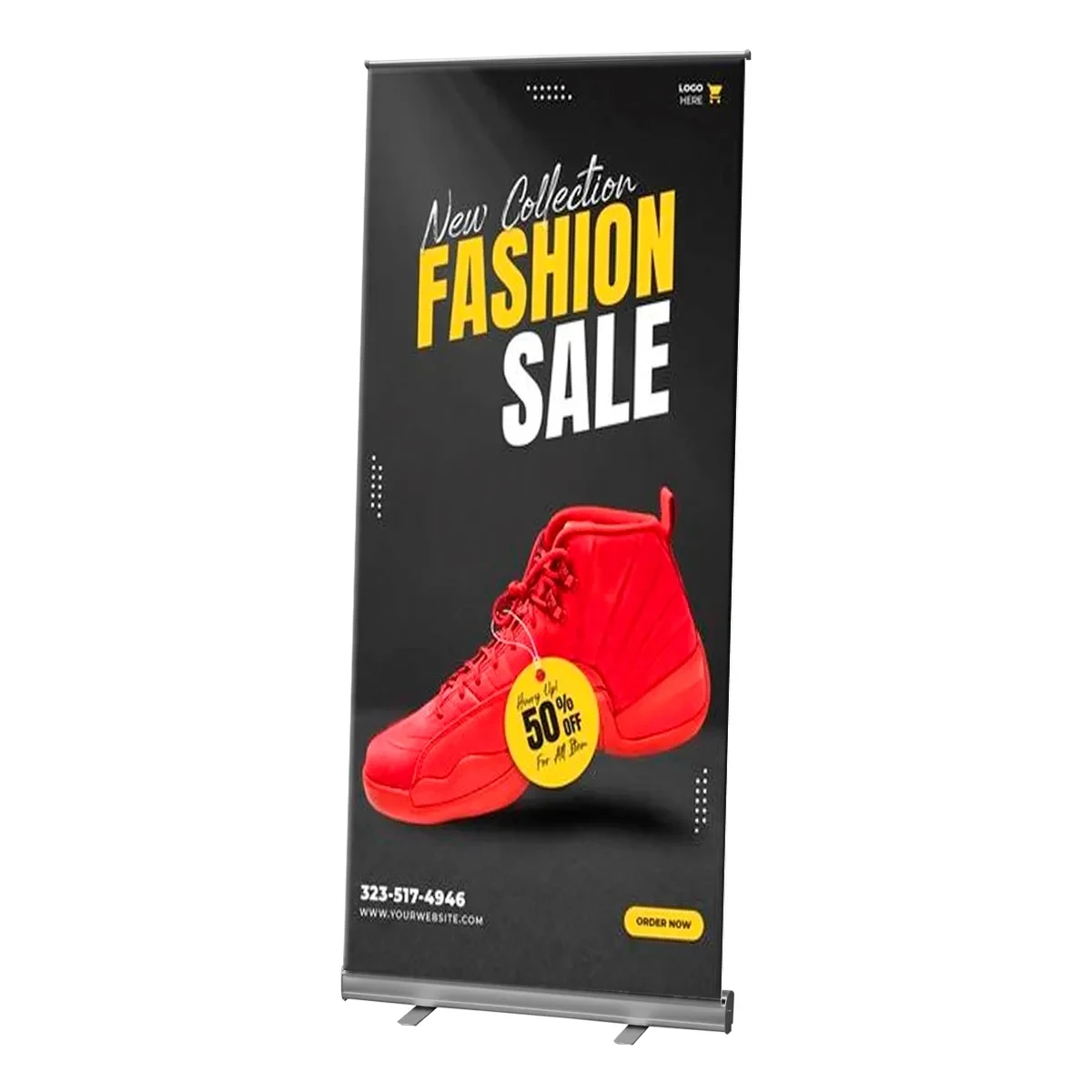 9 Mil Poly Standard Pull-Up Banner (Banner only) 1