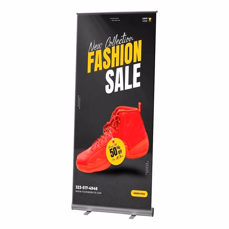 9 Mil Poly Standard Pull-Up Banner (Banner only)