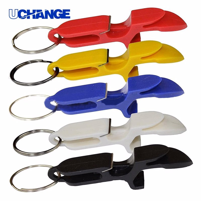 Plastic Bottle Opener Keychain Tool