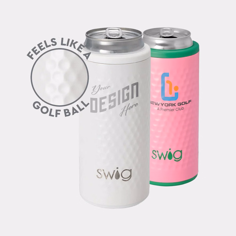 12 oz SWIG® Golf Slim Stainless Steel Insulated Can Cooler