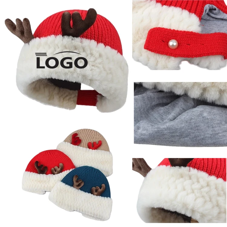 Reindeer Knit Hat 1
