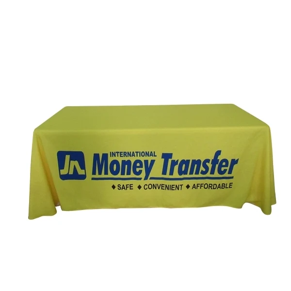 Table Throw /Table Cover for 6' table, full color imprint 1