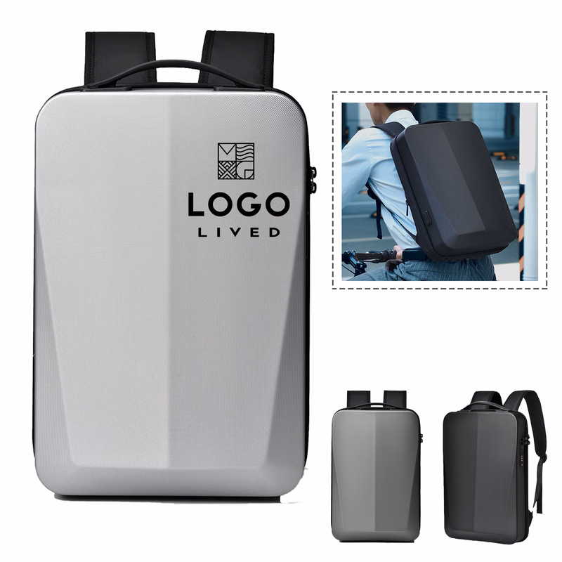 Backpack Hard Shell Waterproof Laptop Business Computer Bag