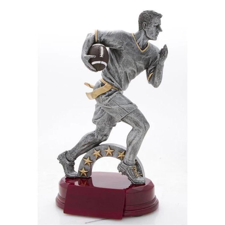 8-1/4" Flag Football Resin Figure 1