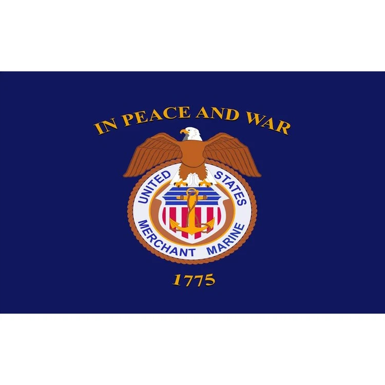 U.S. Merchant Marine Flag - 3' x 5' - Nylon 1