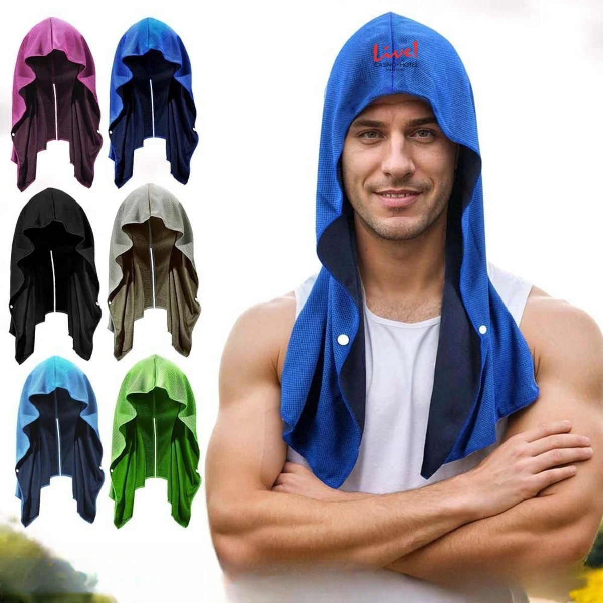 Quick Dry Sports Cooling Sun Protection Poncho Towel 1