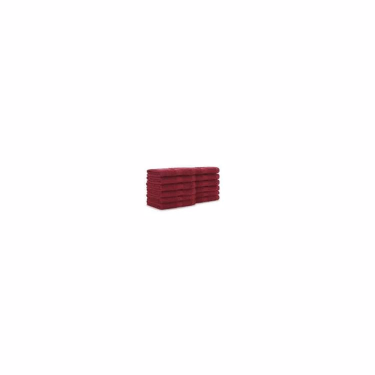 100% Cotton Washcloths - 12 x 12 Burgundy