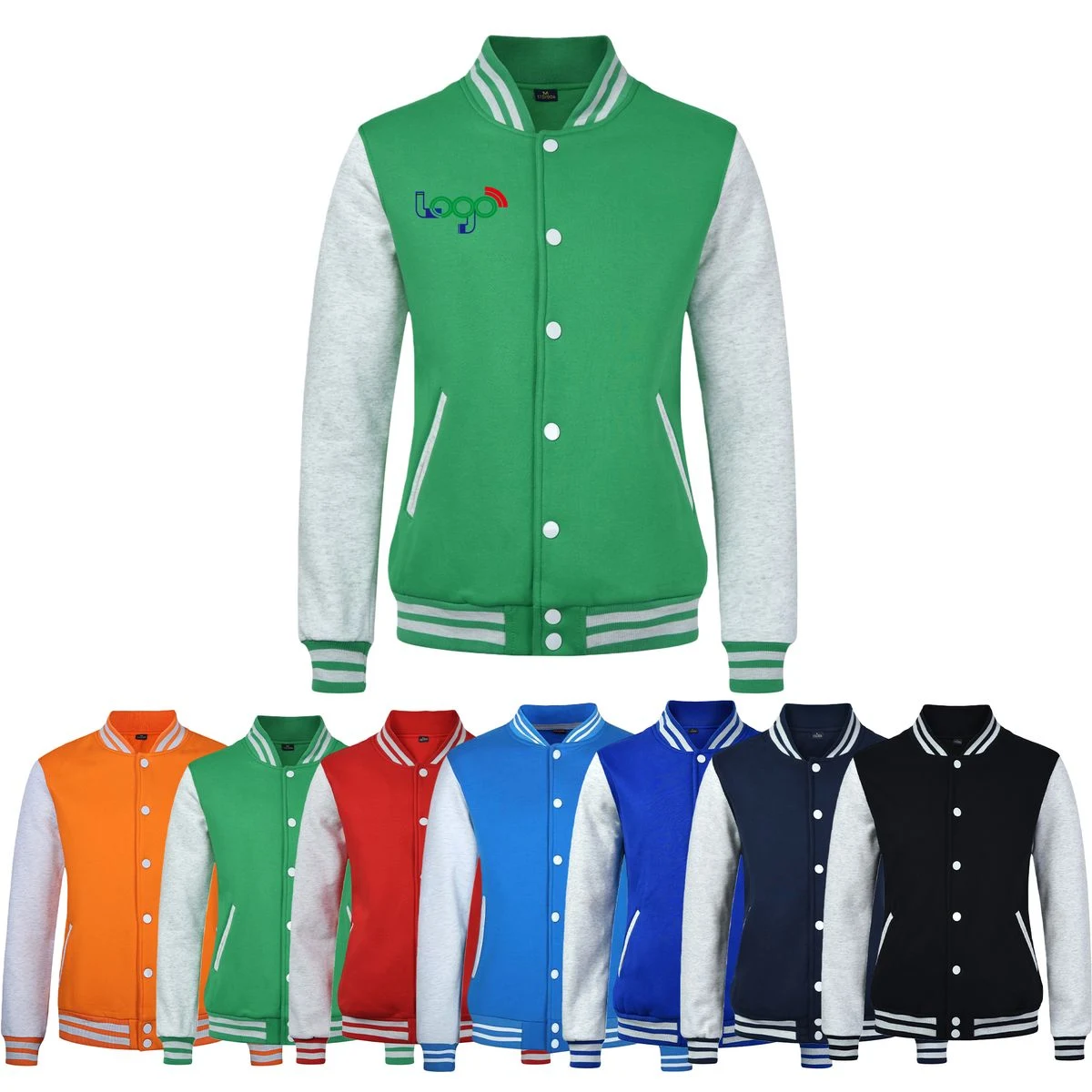Polyester Cardigan Jacket Baseball Jacket 1