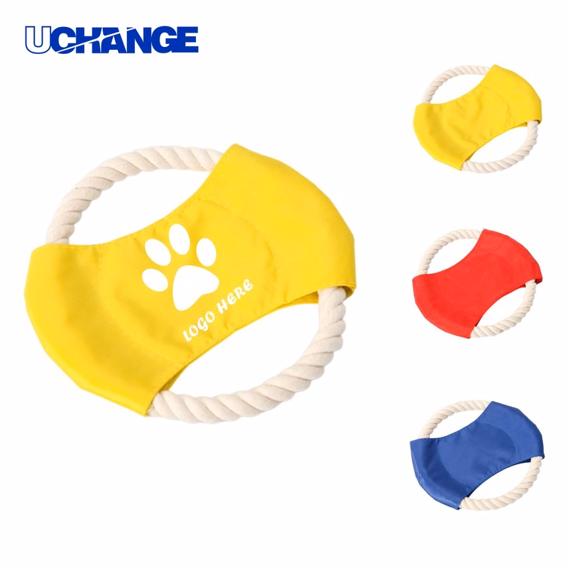 Cotton Rope Pet Dog Flying Disc Toy for Training