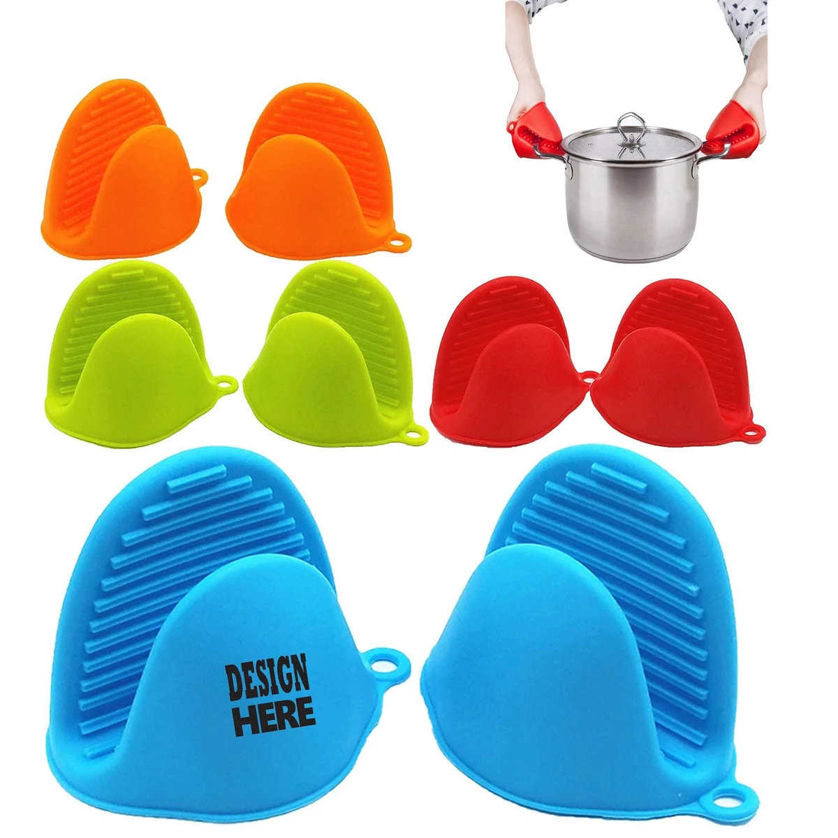 Mini Silicone Oven Mitts Pot Holder 1