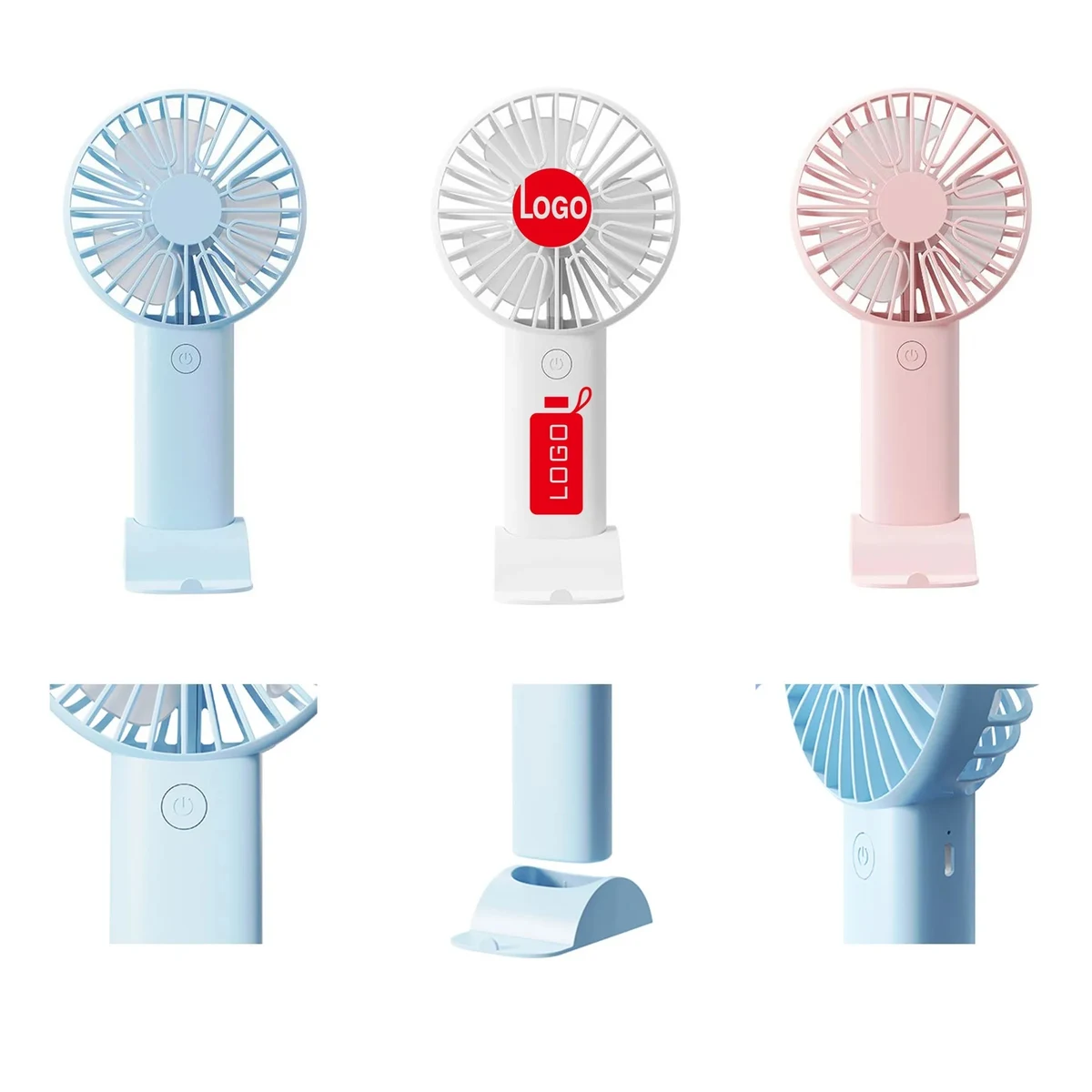 Portable ABS Handheld Fan With Phone Stand 1
