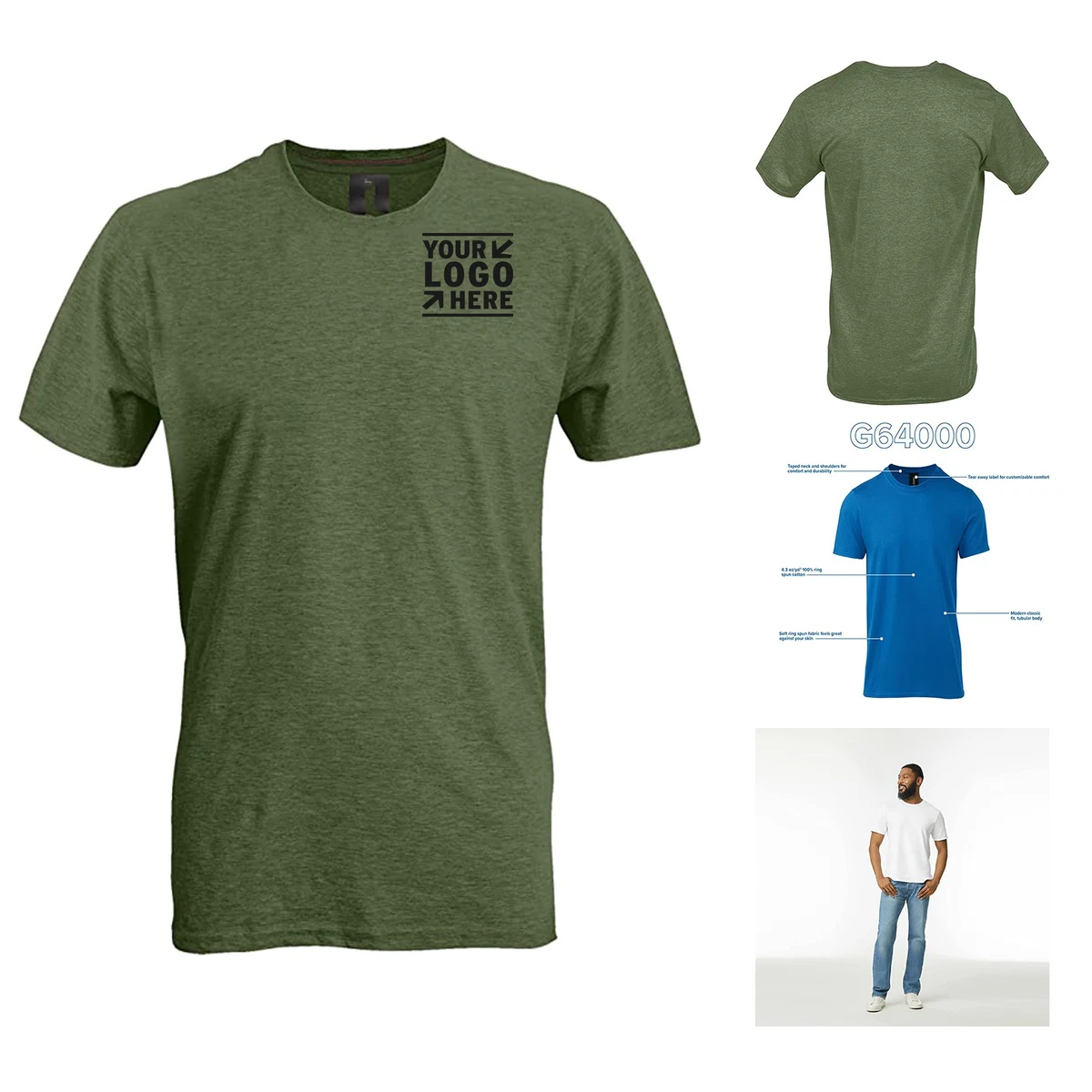 Lightweight Adult Soft Cotton T Shirt 1