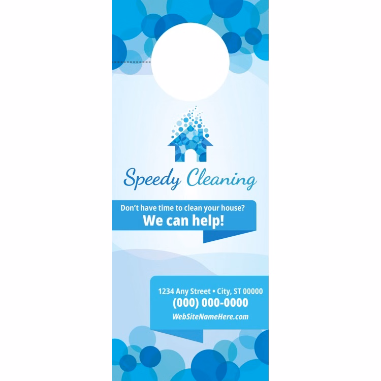 Full Color 2-sided Door Hanger (3.5" x 8.5")