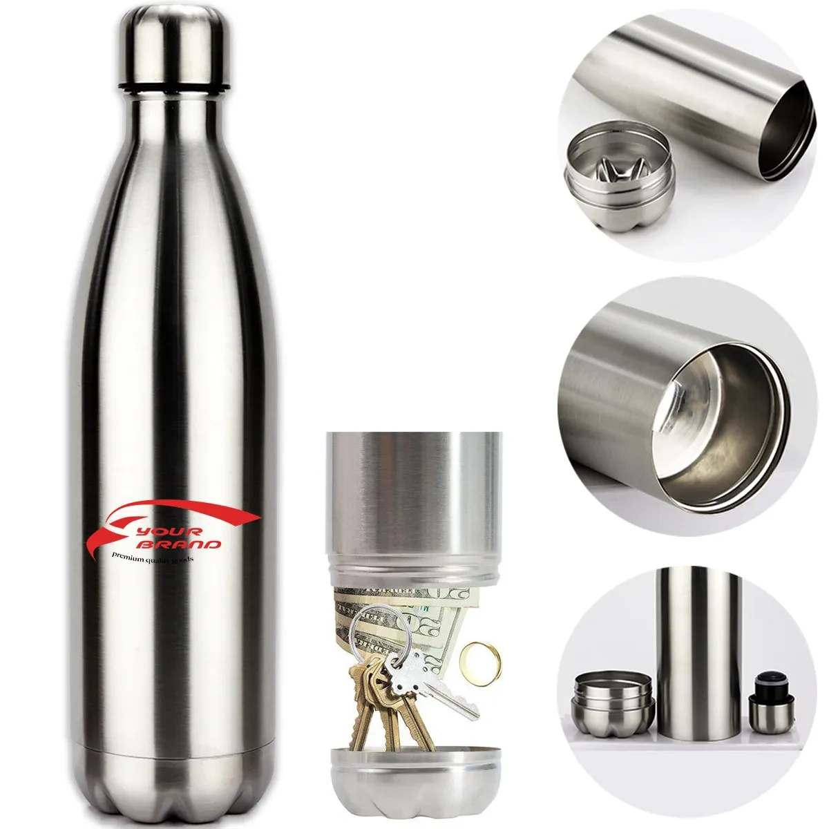 750ML Convenient Private Safety Money Box Water Bottle 1