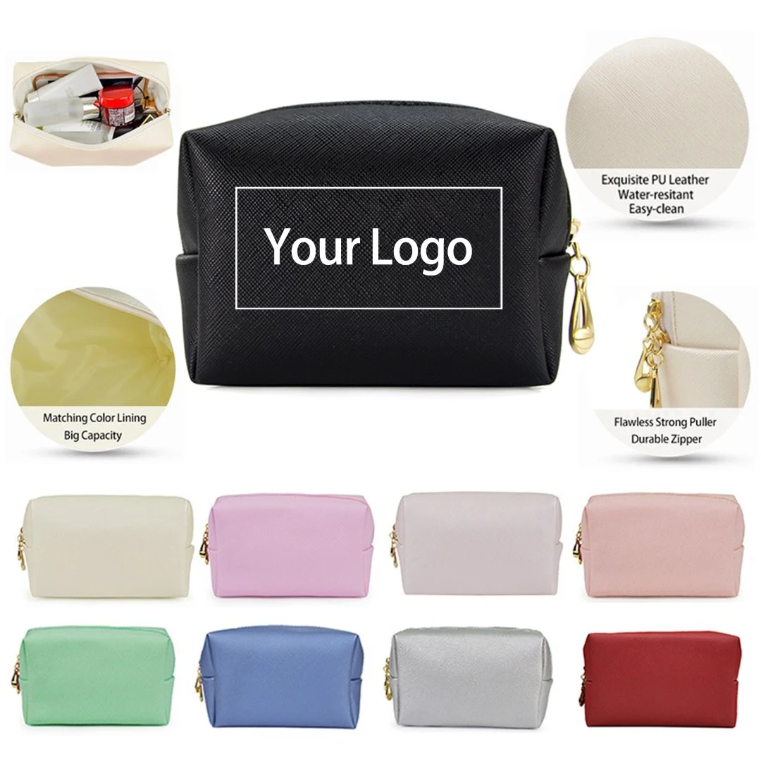 PU Leather Waterproof Makeup Bag 1