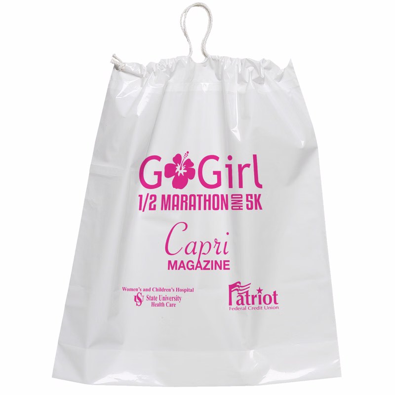 Cotton Draw Bag - 16W x 18H x 4 - Flexo Ink Print