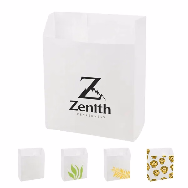Custom Oil Proof Kraft Paper Food Bag — Eco Friendly Sandwich & Pastry Packaging