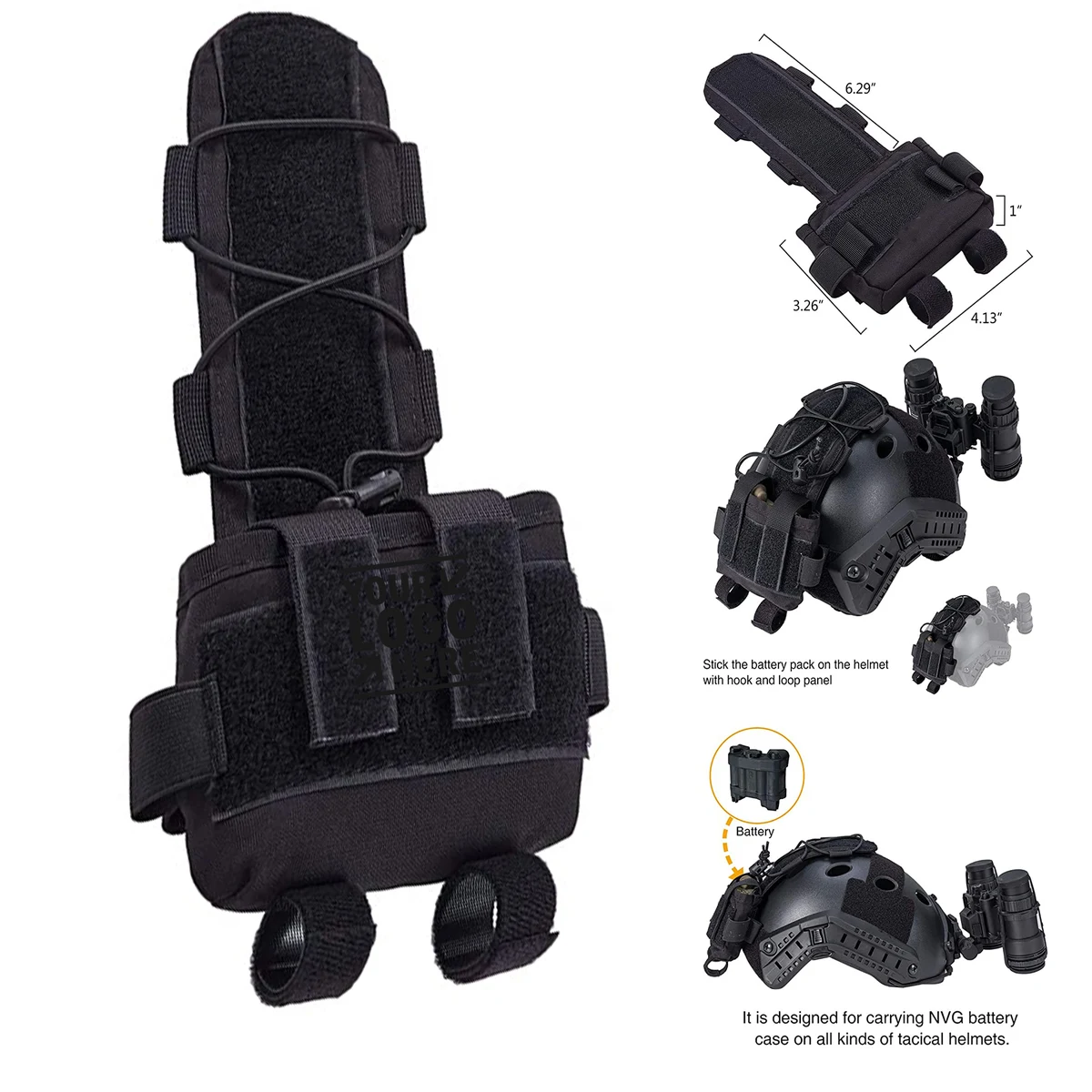 Helmet Battery Pouch Counterweight Pouch 1