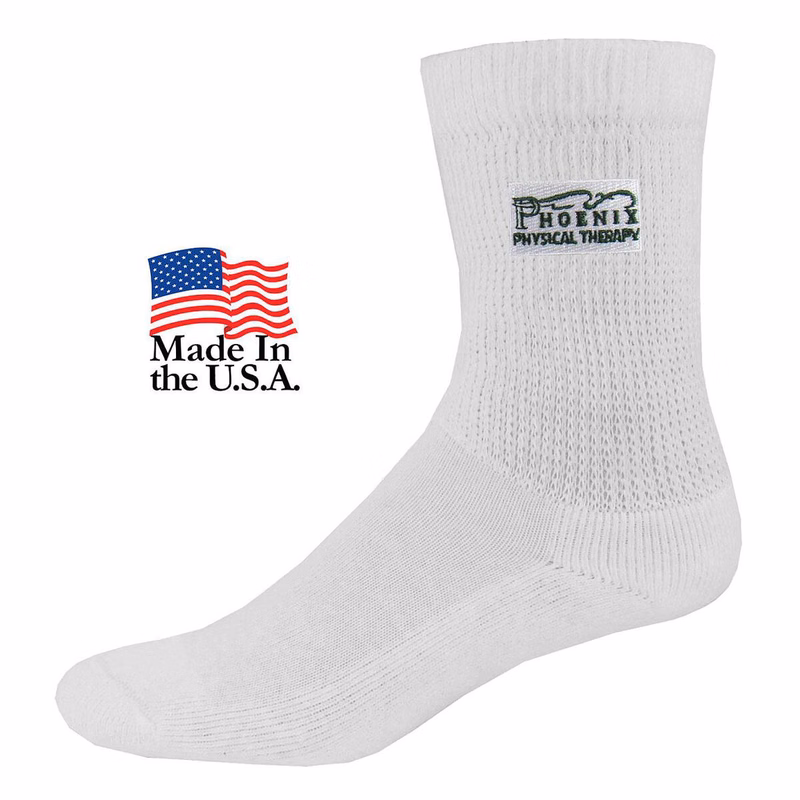Non Binding Cotton Blend Athletic Crew Socks