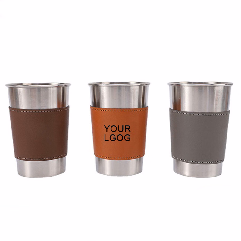 Stainless Steel Insulated Cup With Pu Cover