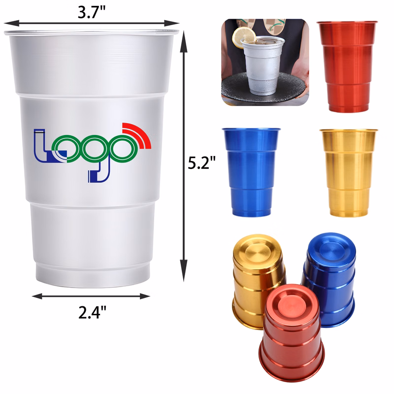 MOQ 50 PCS 16 OZ Aluminum Cup