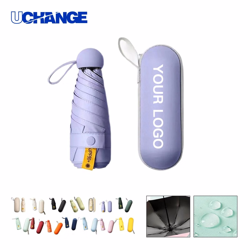Pongee Fabric Folding Umbrella