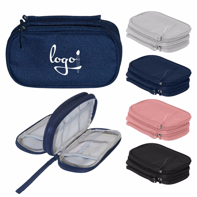Double Layer Cable Organizer Bag