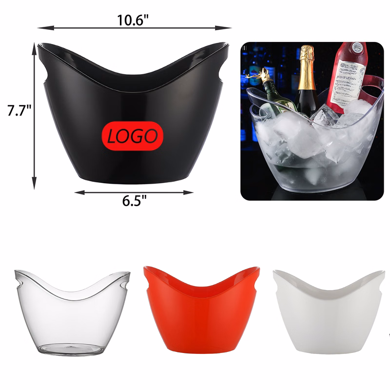 Lightweight 4L Plastic Beer Ice Bucket