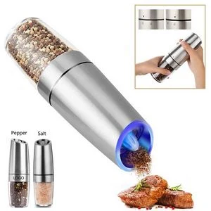 Gravity Activated Electric Salt And Pepper Grinder 1