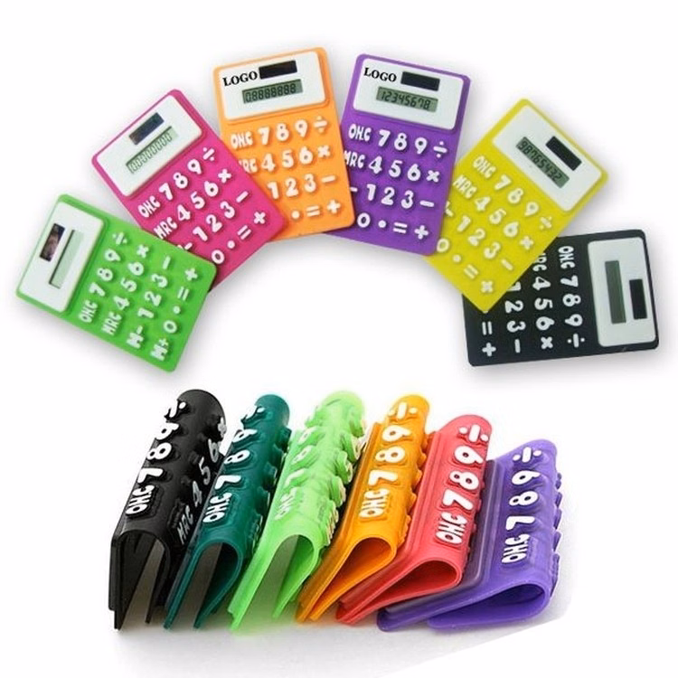 Flexible Silicon Solar Pocket-Calculator