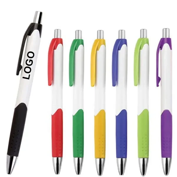 Custom Plastic Caribe Non-Slip Ball Pen 1
