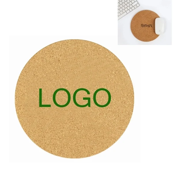 Circle Cork Mouse Pad 1